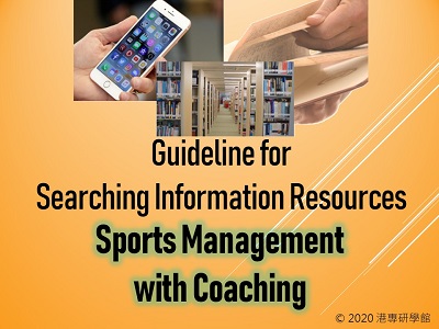 Guideline for Searching Information Resources - Sports Management with Coaching